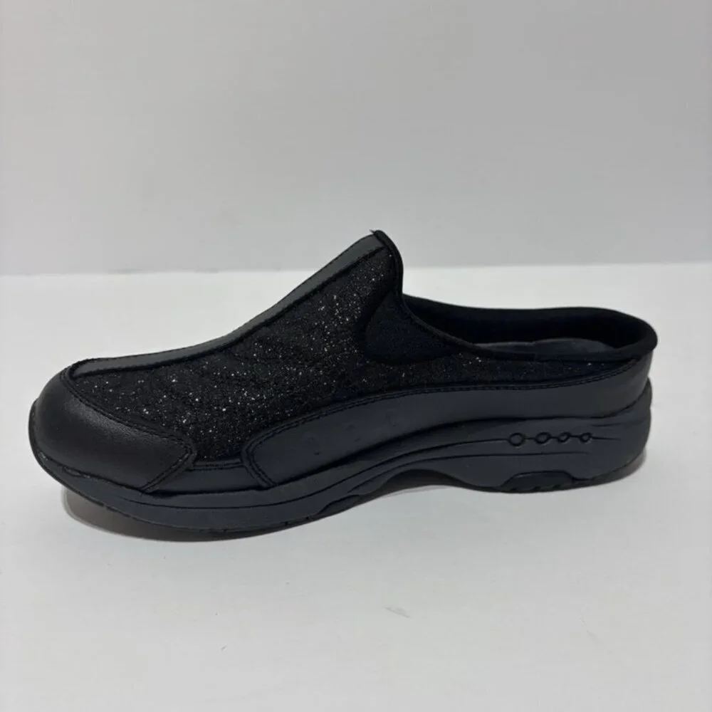 Easy Spirt Women’s TravelTime Black Slip-On Mule, Size 6 Narrow